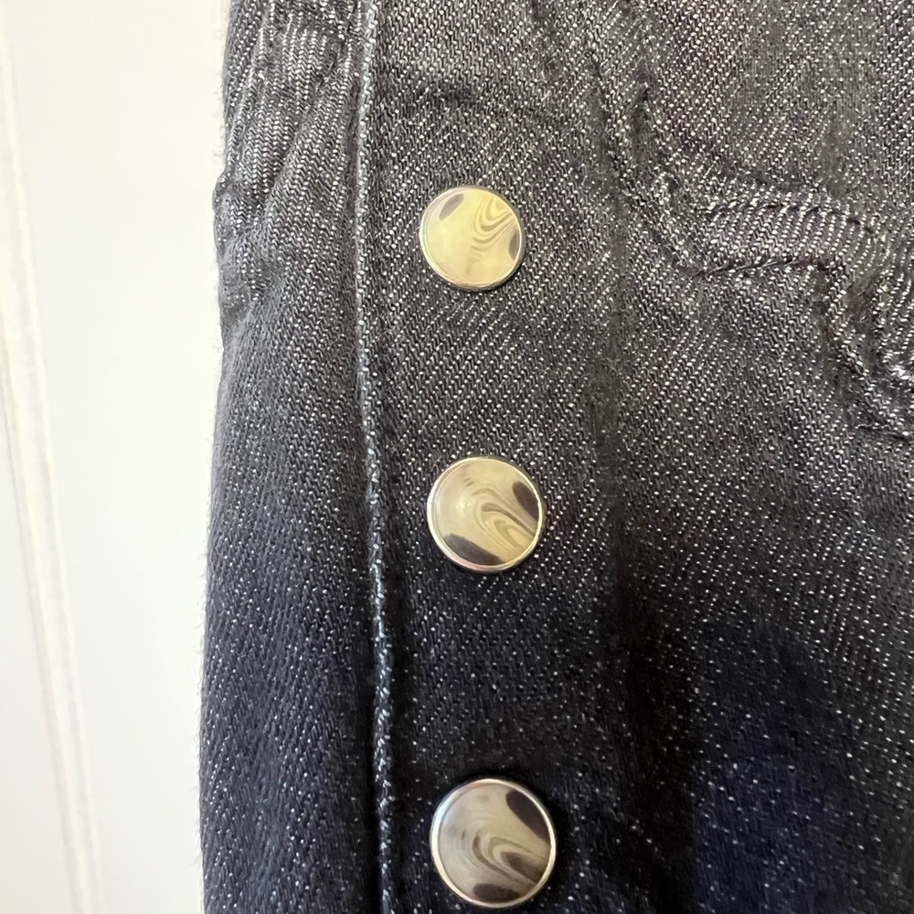 Wrangler Retro Black Denim Button-Up Dress Size Large - Picture 4 of 8